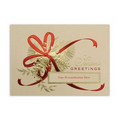 Pinecone Beauty Greeting Card - Red Lined White Envelope